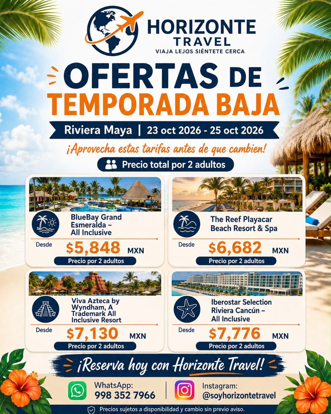 Ofertas de Temporada Baja